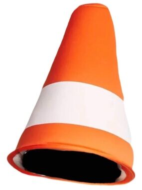 Traffic Cone Hat Novelty Funny Costume Accessory Road. 11.8. X 30.8